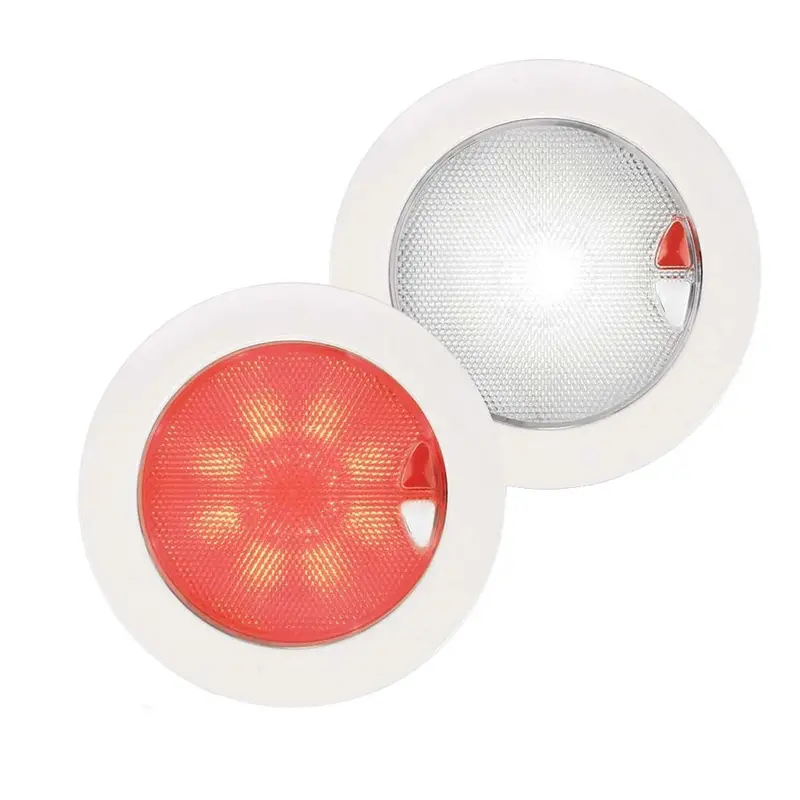 Hella Marine Euroled150 Red/White Touch Switch - White Bezel [980630001] 1