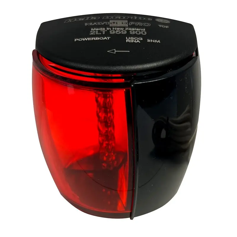 Hella Marine Naviled Pro Port Navigation Lamp - Black - 3Nm [017460101] 1