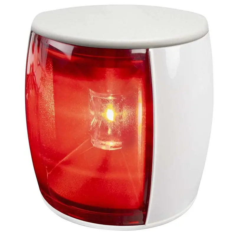 Hella Marine Naviled Pro Port Navigation Lamp - White Shroud - Red Lens - 3Nm [017460111] 1