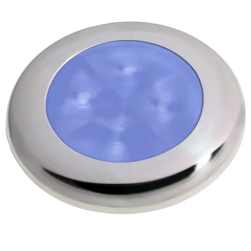 Hella Marine Polished Stainless Steel Rim Led Courtesy Lamp - Blue [980503221] 1