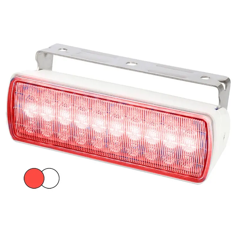 Hella Marine Sea Hawk Xl Dual Color Led Floodlights - Red/White Led - White Housing [980950051] 1