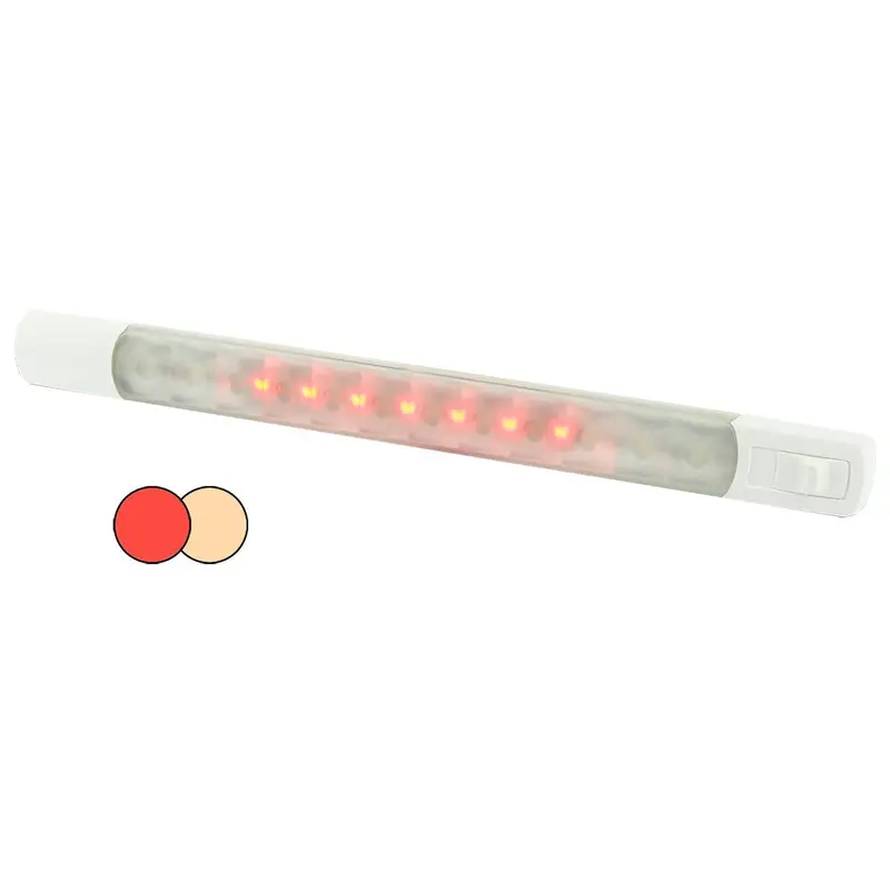 Hella Marine Surface Strip Light W/Switch - Warm White/Red Leds - 12V [958121101] 1