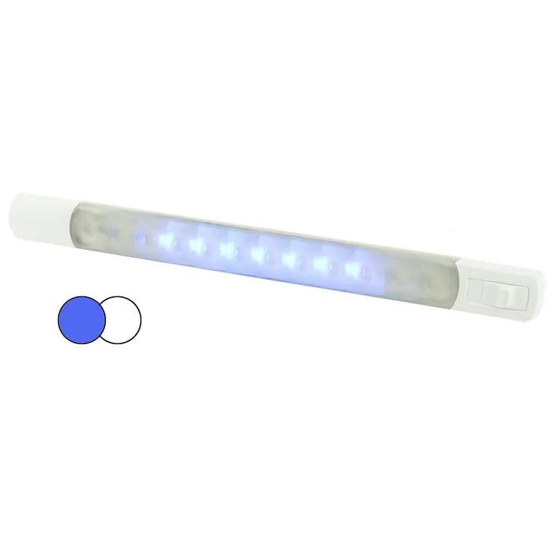 Hella Marine Surface Strip Light W/Switch - White/Blue Leds - 12V [958121011] 1