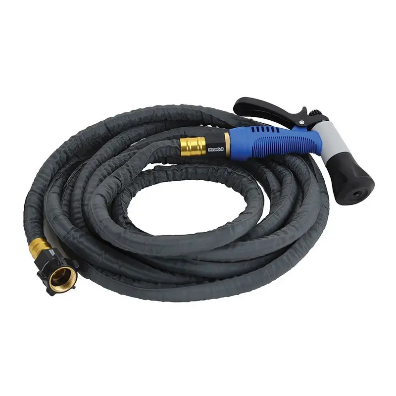 Hosecoil 20' Stainless Steel Pro Hose Kit W/Boat Bumper Plastic Body Nozzle [Ssp20k] 1