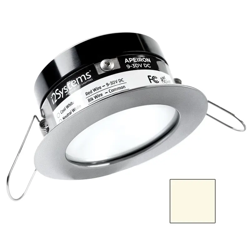 I2systems Apeiron Pro A503 - 3W Spring Mount Light - Round - Neutral White - Brushed Nickel Finish [A503-41Bbd] 1