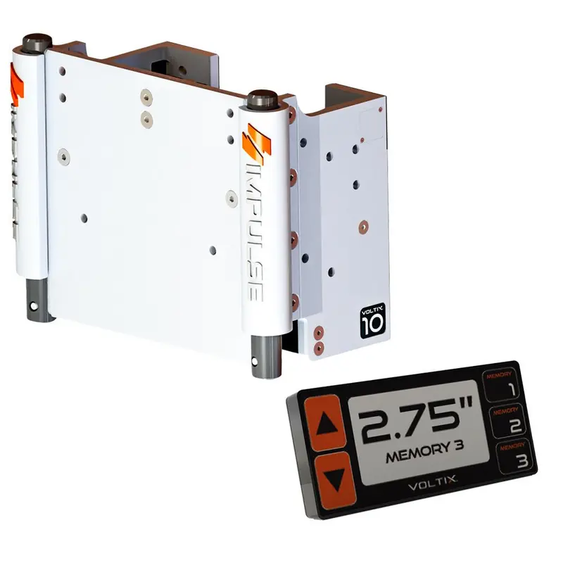 Impulse 10" Set Back Electric Jack Plate W/Smart Control - White Cerakote [75070-W] 1