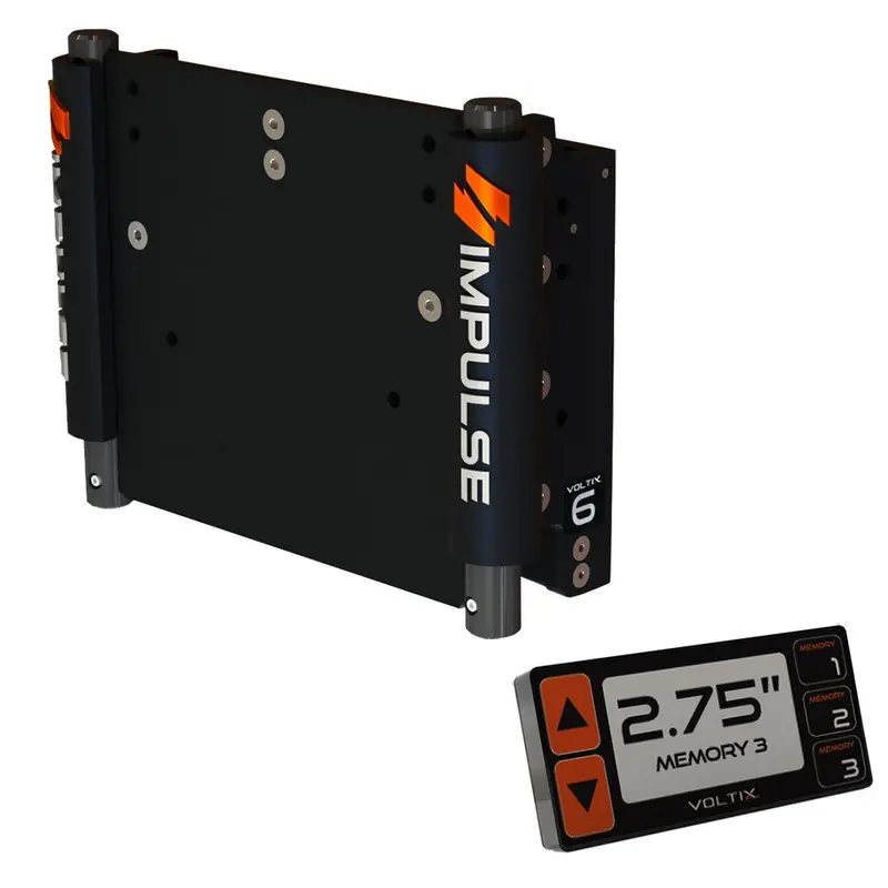 Impulse 6" Set Back Electric Jack Plate W/Smart Control - Black Anodized [75050-B] 1