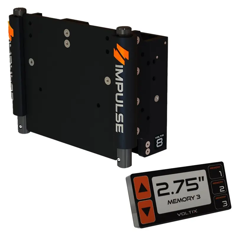 Impulse 8" Set Back Electric Jack Plate W/Smart Control - Black Anodized [75060-B] 1
