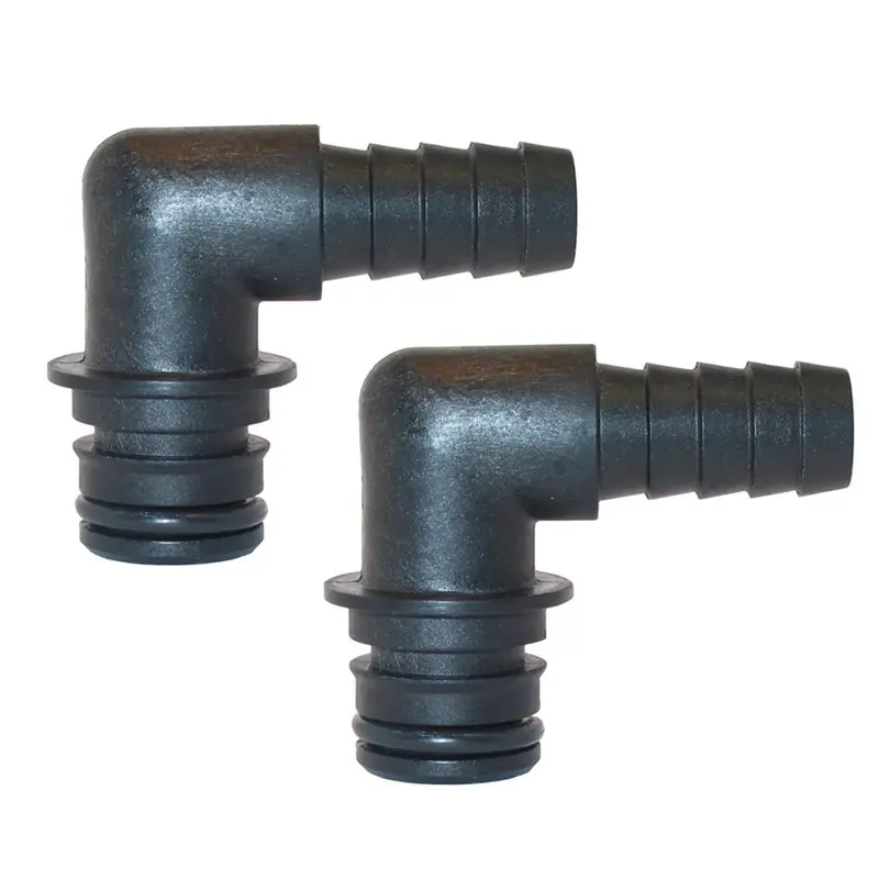 Jabsco Port Kit 90-Degree Elbow 1/2" Hose Fitting - Pair [30651-1000] 1