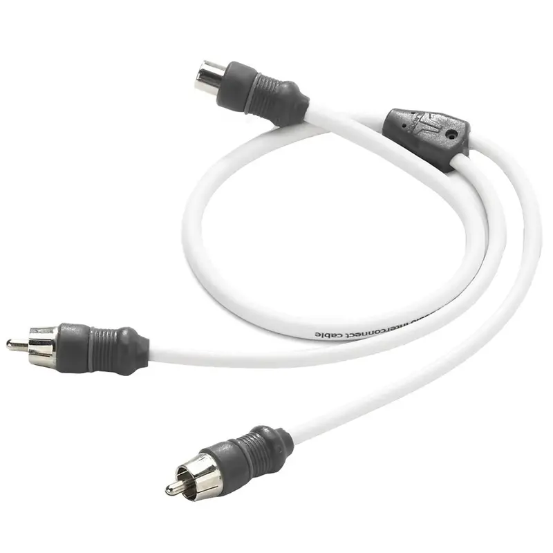 Jl Audio 2 Channel Marine Audio Y-Adaptor 1 Female Jack To 2 Male Plugs - Xmd-Whtaicy-1F2m [010-13552-00] 1