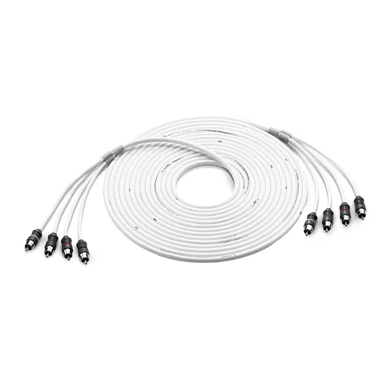 Jl Audio 4 Channel 25' Marine Audio Rca Cable - Xmd-Whtaic4-25 [010-13475-00] 1