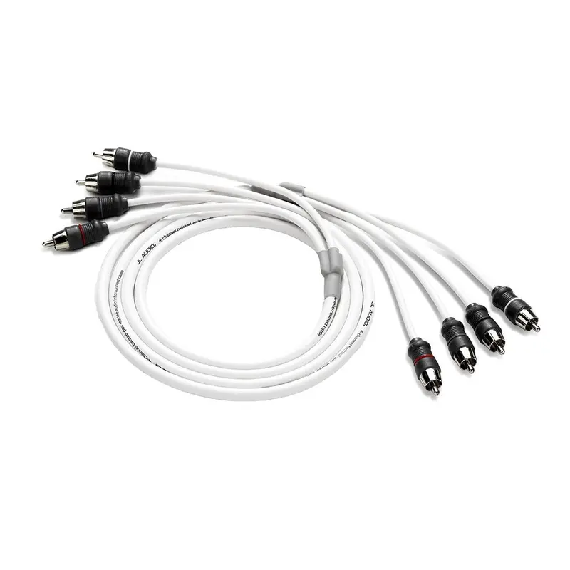 Jl Audio 4 Channel 6' Marine Audio Rca Cable - Xmd-Whtaic4-6 [010-13473-00] 1