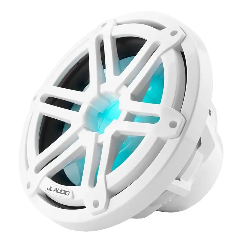 Jl Audio M3 10" Marine Subwoofer W/Gloss White Sport Grille  Rgb Led Lighting - M3-10Ib-S-Gw-I-4 [010-03265-00] 1