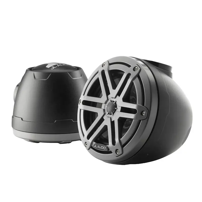 Jl Audio M3 Vex Series 6.5" Enclosed Coaxial Speakers W/Grey Sports Grilles - M3-650Vex-Mb-S-Gm [010-03257-00] 1