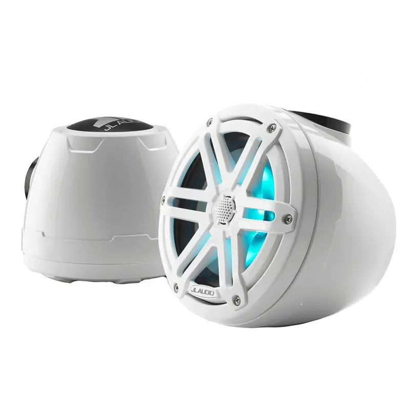 Jl Audio M3 Vex Series 6.5" Enclosed Coaxial Speakers W/Rgb Led Lighting  White Sports Grilles - M3-650Vex-Gw-S-Gw-I [010-03258-00] 1