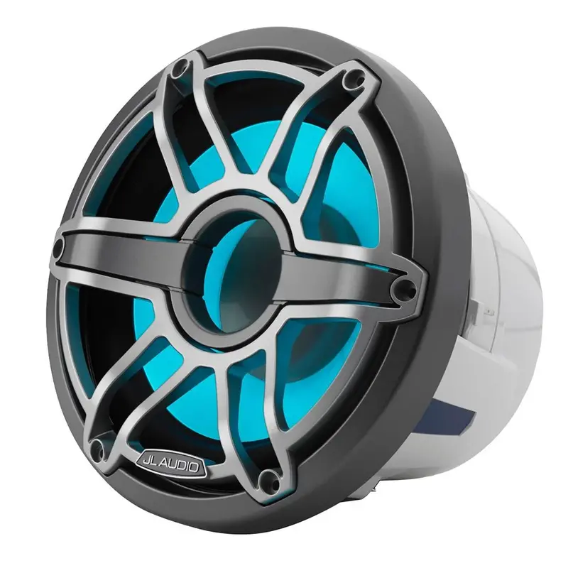 Jl Audio M6 8" Marine Subwoofer W/Titanium Sport Grille  Transflective Led Lighting - M6-8Ib-S-Gmti-I-4 [010-03082-00] 1