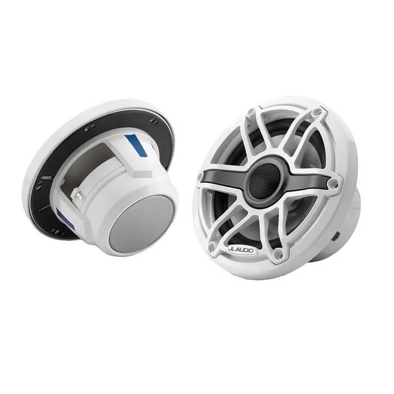 Jl Audio M6 Series 6.5" Marine Coaxial Speakers W/Gloss White Sport Grille - M6-650X-S-Gwgw [010-03090-00] 1