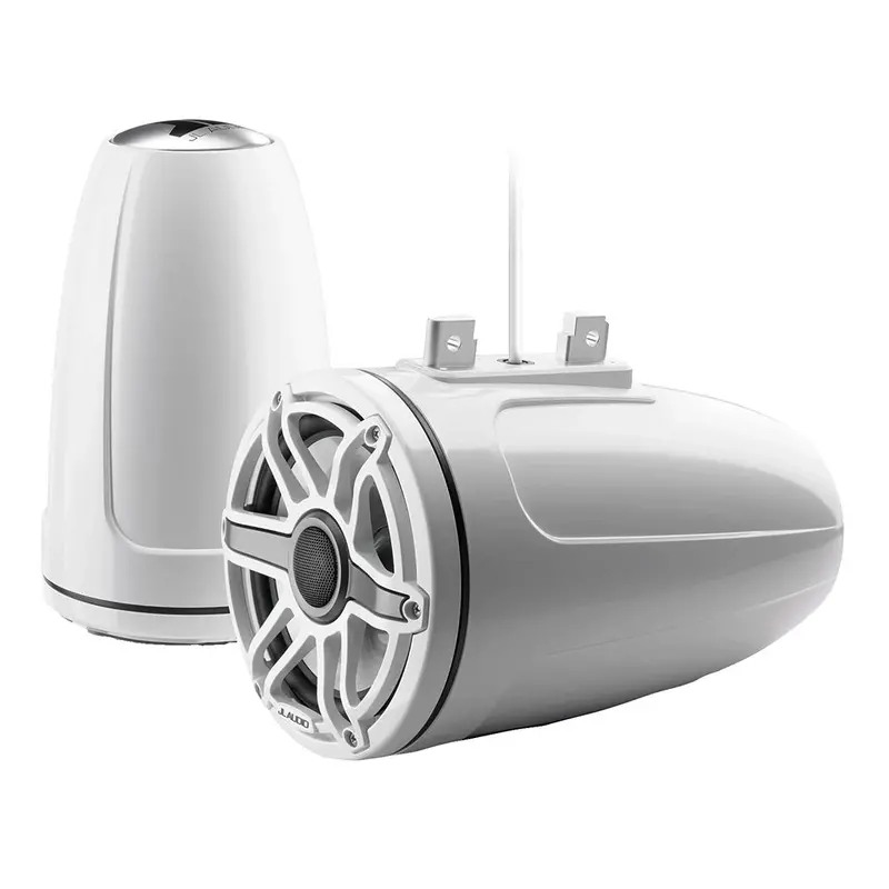 Jl Audio M6 Series 7.7" Enclosed Tower Coaxial System W/Gloss White Sport Grille - M6-770Etxv3-Gw-S-Gwgw [010-03277-00] 1