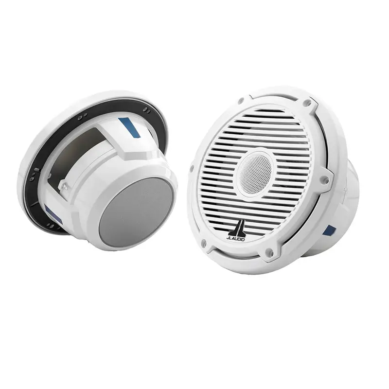 Jl Audio M6 Series 7.7" Marine Coaxial Speakers W/Gloss White Classic Grille - M6-770X-C-3Gw [010-03498-00] 1