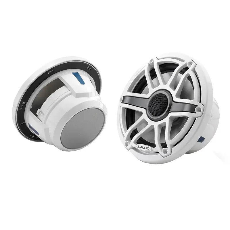 Jl Audio M6 Series 7.7" Marine Coaxial Speakers W/Gloss White Sport Grille - M6-770X-S-Gwgw [010-03073-00] 1