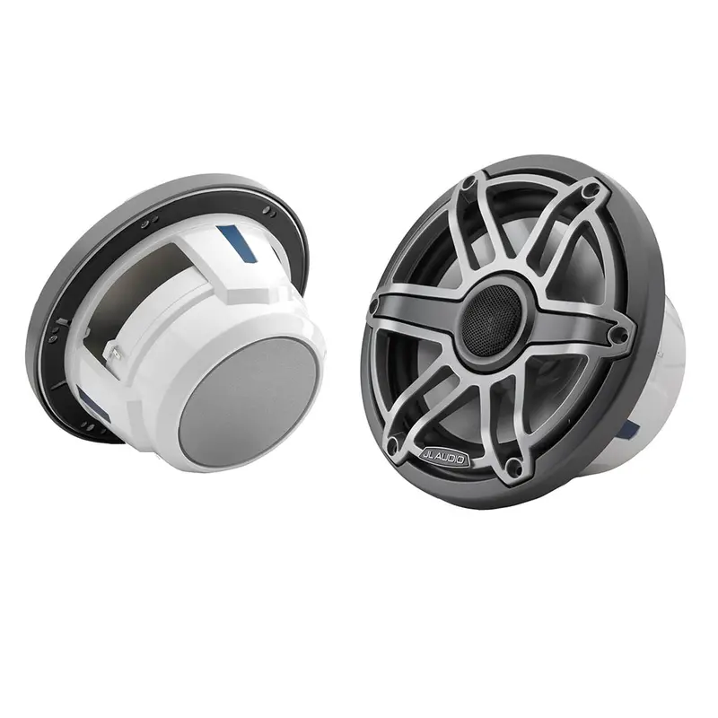 Jl Audio M6 Series 7.7" Marine Coaxial Speakers W/Titanium Sport Grille - M6-770X-S-Gmti [010-03075-00] 1