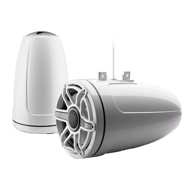 Jl Audio M6 Series 8.8" Enclosed Tower Coaxial System W/Gloss White Sport Grille - M6-880Etxv3-Gw-S-Gwgw [010-03282-00] 1