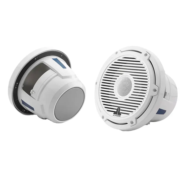 Jl Audio M6 Series 8.8" Marine Coaxial Speakers W/Gloss White Classic Grille - M6-880X-C-3Gw [010-03499-00] 1