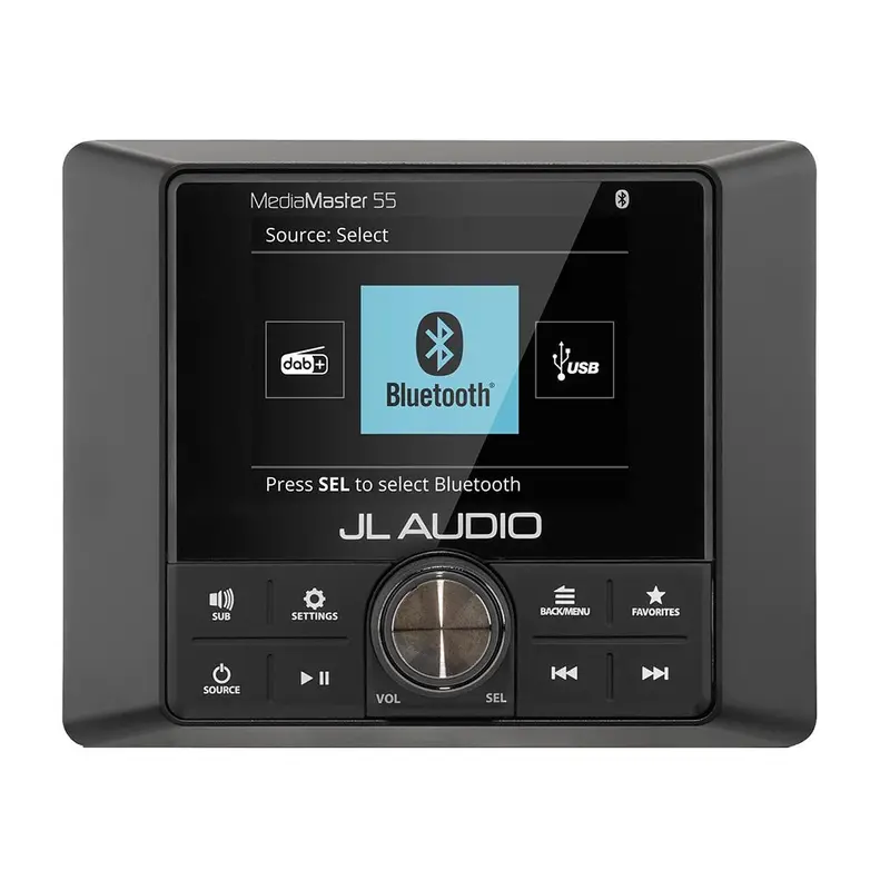 Jl Audio Mm55 Premium Compact Marine Source Unit W/Full-Color Lcd [010-03365-00] 1