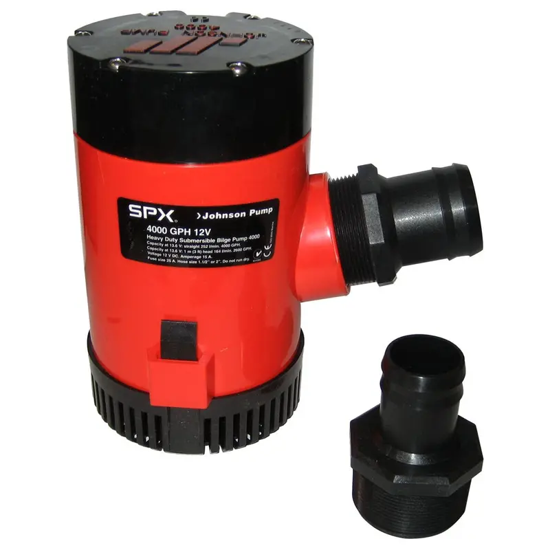 Johnson Pump 4000 Gph Bilge Pump 1-1/2" Discharge Port 12V [40004] 1