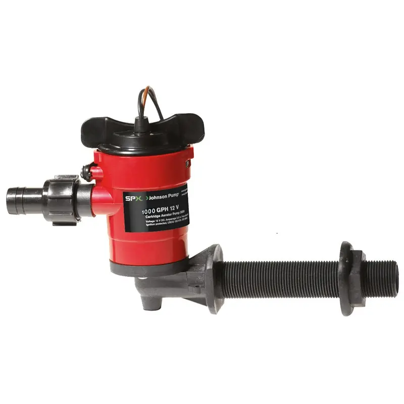 Johnson Pump Cartridge Aerator 1000 Gph 90 Degree Intake - 12V [38103] 1