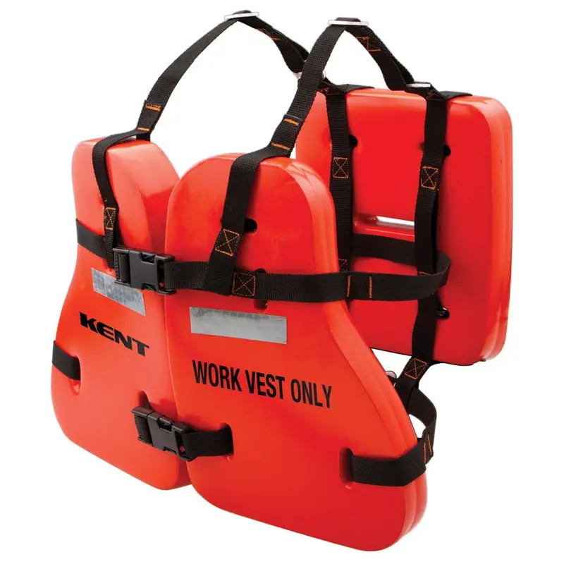 Kent Type V Vinyl Dip Work Vest - Oversized - Fits Chest Size 42- 68 [151200-200-005-13] 1