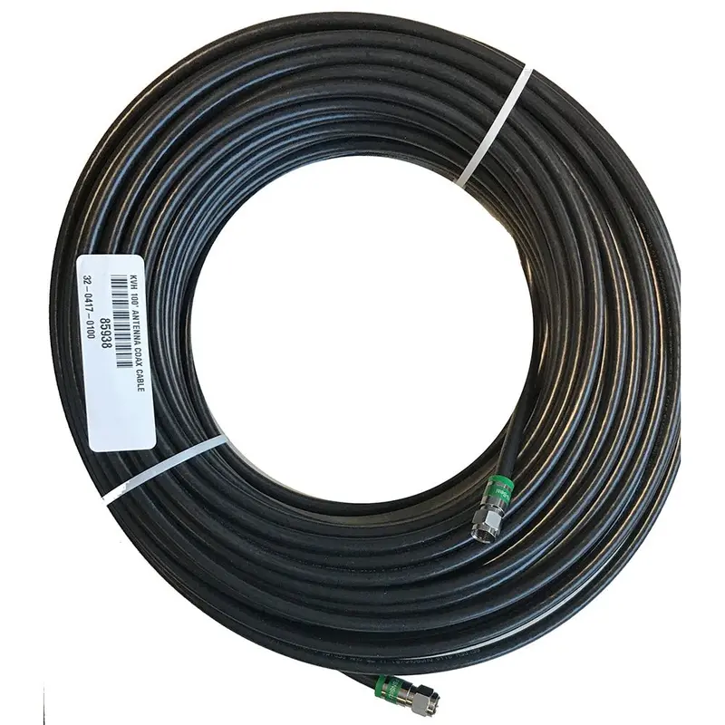 Kvh 50 Rg-6 Coax Cable Tv1, Tv3, Tv5, Tv6  Uhd7 F/Connector Ends [S32-0819-50] 1