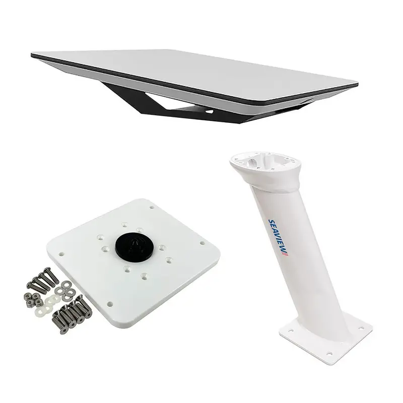 Kvh Starlink Flat Panel Kit W/16" Seaview Pedestal Mount  Adastlka Starlink Top Plate [72-1048-Sv16] 1