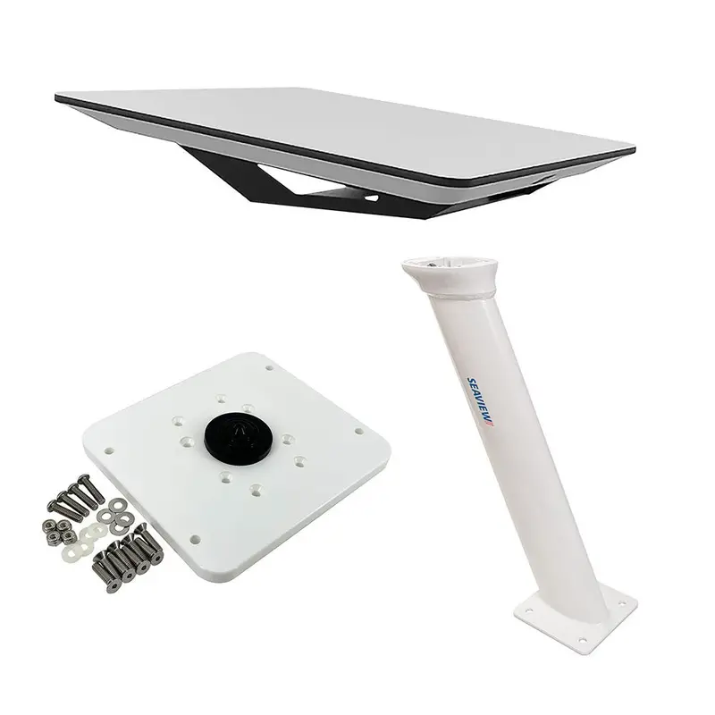 Kvh Starlink Flat Panel Kit W/24" Seaview Pedestal Mount  Adastlka Starlink Top Plate [72-1048-Sv24] 1