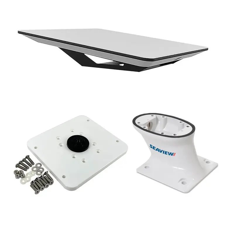 Kvh Starlink Flat Panel Kit W/5" Seaview Pedestal Mount  Adastlka Starlink Top Plate [72-1048-Sv5] 1