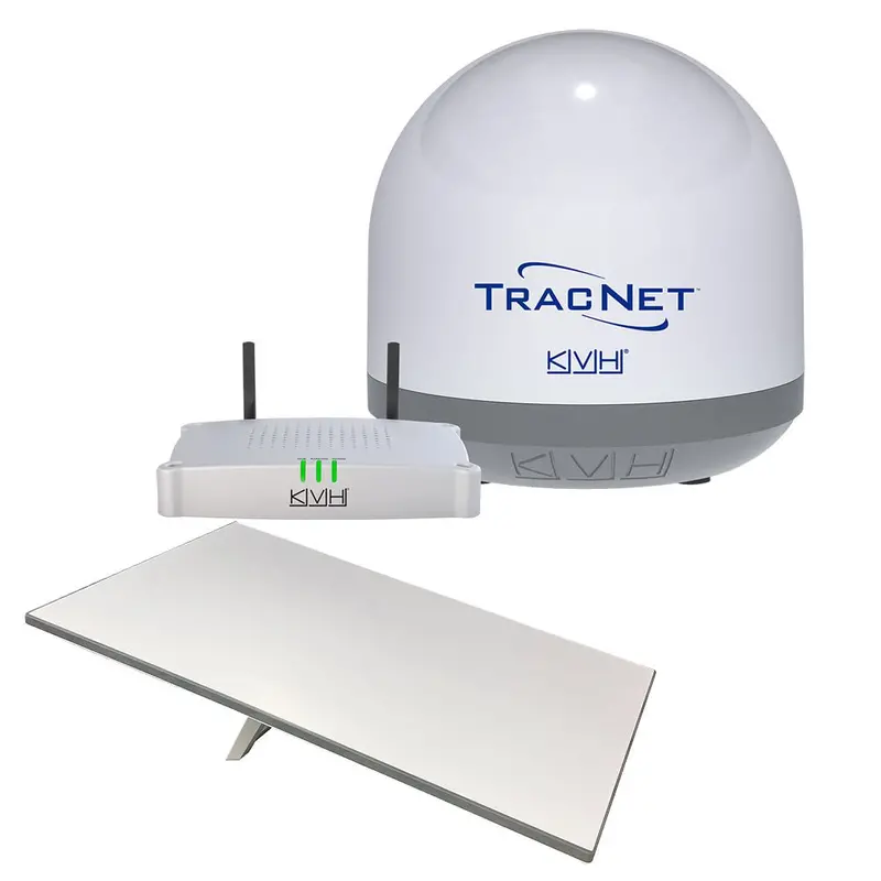 Kvh Starlink Premium Standard Rv Flat Panel Terminal W/Tracnet Coastal Pro 5G/Wifi Compact Terminal W/Tracnet Hub [72-1081/01-0465] 1