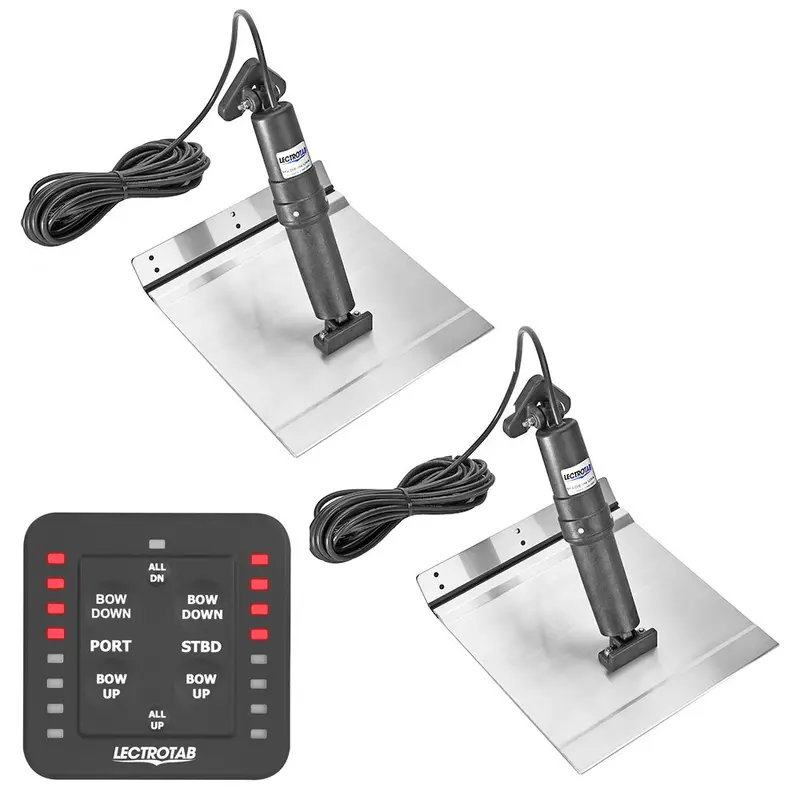 Lectrotab Xka Aluminum Alloy Trim Tab Kit W/One-Touch Control - 12 X 12 [Xkasl12x12a] 1