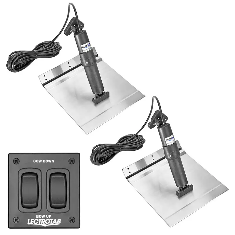 Lectrotab Xka Aluminum Alloy Trim Tab Kit W/Rocker Switch - 9 X 12 [Xkaf9x12a] 1