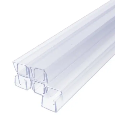 Led Strip Light Mounting Track - Clear Pvc Channel 24" (10 Pack) 1