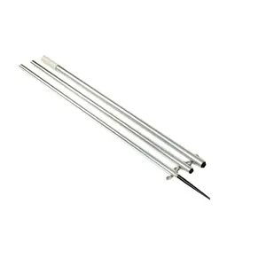 Lee's 12' Mkii Bright Silver Pole W/Black Spike - 1 3/8" Od [Ao8712cr] 1