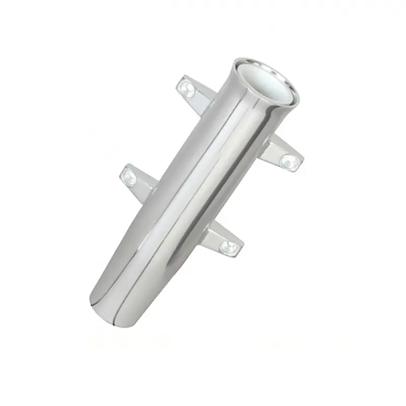 Lees Aluminum Side Mount Rod Holder - Tulip Style - Silver Anodize [Ra5000sl] 1