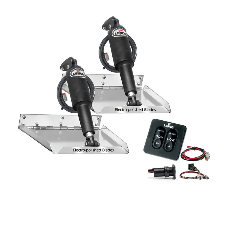 Lenco 12" X 12" Standard Performance Trim Tab Kit W/Standard Tactile Switch Kit 12V [Rt12x12] 1