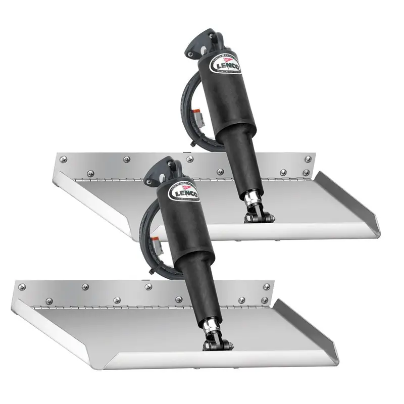 Lenco 12" X 9" Edgemount Trim Tab Kit W/Led Indicator Switch Kit 12V [Tt12x9ei] 1