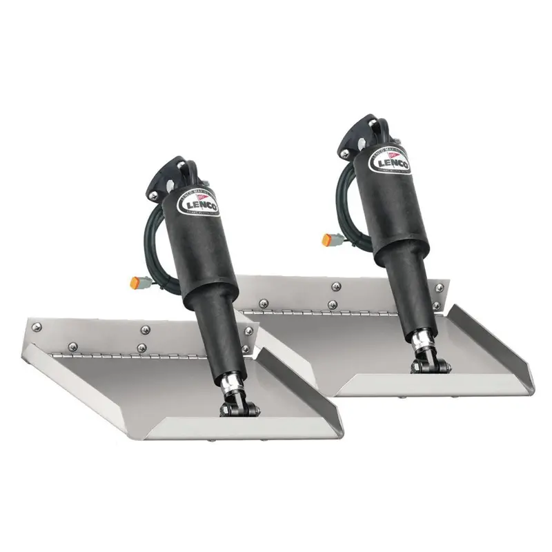 Lenco 9" X 9" Edge Mount Trim Tab Kit Without Switch Kit 12V [15013-101] 1