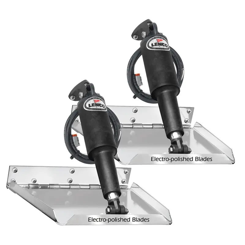 Lenco 9" X 9" Standard Performance Trim Tab Kit W/O Switch Kit 12V [15034-101] 1