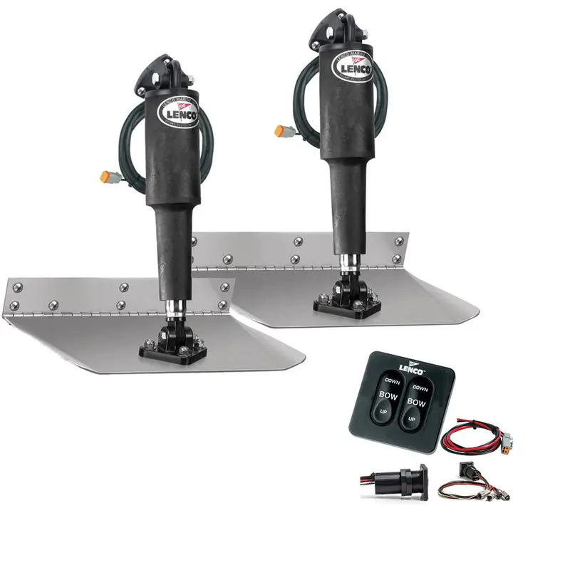 Lenco 9" X 9" Standard Trim Tab Kit W/Standard Tactile Switch Kit 12V [Tt9x9] 1