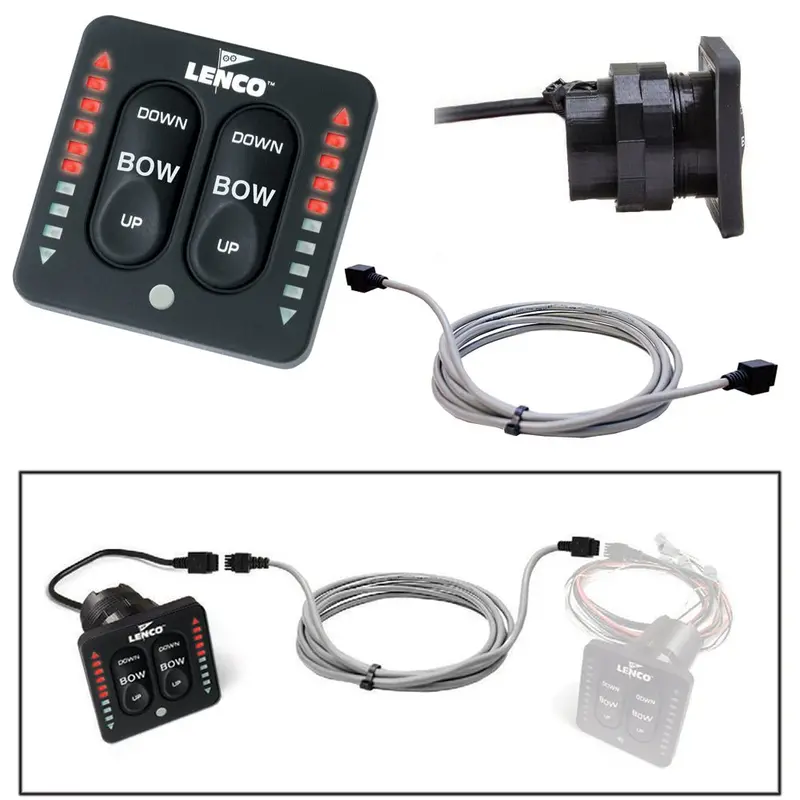 Lenco Flybridge Kit F/ Led Indicator Key Pad F/All-In-One Integrated Tactile Switch - 30' [11841-003] 1