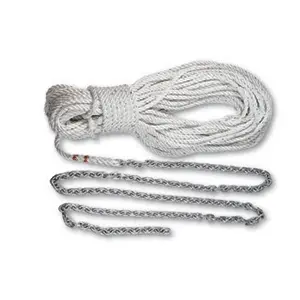Lewmar Anchor Rode 5' Of 1/4" G4 Chain  100' Of 1/2" Rope W/Shackle [69000331] 1