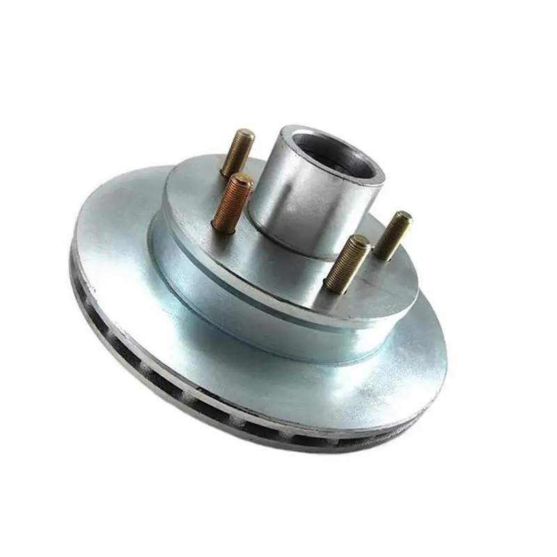 Load Rite Rotor Complete Kit Vented 9.75" Integral, No Grease 5 Stud Dacromet Finish Knott [4265.47K] 1