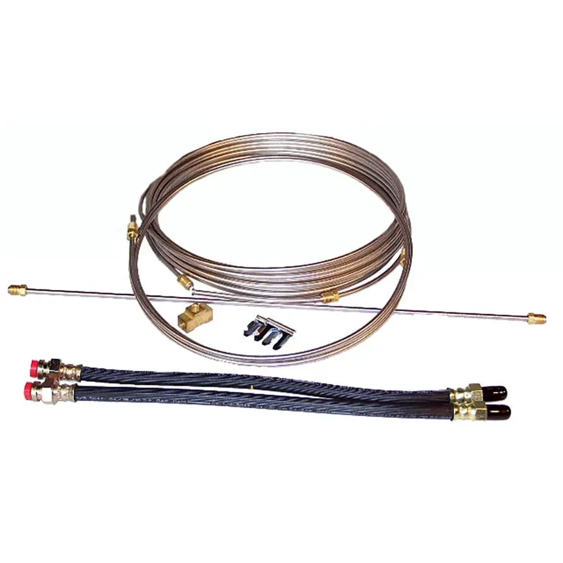 Load Rite Stainless Steel Brake Line Kit - Single Axle [6016.10S] 1